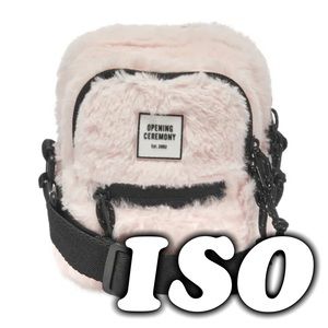 ISO OPENING CEREMONY FAUX FUR CROSSBODY IN BLUSH | DO NOT PURCHASE